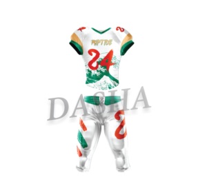 Uniforme de Fútbol Americano de Verano Transpirable con Impresión Digital Personalizada de Alta Calidad, Conjunto Deportivo con Diseño Impreso - Product Image 1