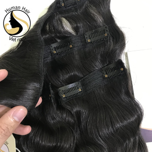 Gros Clip Dans L'extension De Cheveux 100% Naturelle Extension De Cheveux Humains Clip Dans 100% Vierge Remy Cuticule Alignés Cheveux - Product Image 6