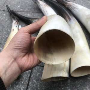 Corne décorative en forme de saucière, 1 pièce, tenue de table intérieur, corne de taureau monté, style marbré, Antique, offre spéciale - Product Image 4