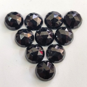 Espinela negro Natural Rosa redondo de 3 mm a 6mm facetadas-negro espinela ronda rosa de calidad superior - Product Image 1