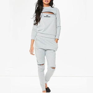 <b>Women</b> Knitted <b>Lounge</b> Wear Sets 2pcs Crop Top <b>Suit</b> Ladies Tracksuit Set Autumn Casual Street Wear Club Wear - Product Image 1