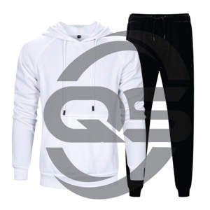 ชุดวอร์ม2ชิ้นแบบเข้ารูปชุดวอร์มผ้าฝ้ายสำหรับวิ่งชุดวอร์มเข้ารูปโลโก้ตามสั่งสำหรับฤดูหนาวของ2020 - Product Image 6