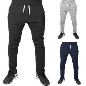 Pantalon de jogging skinny en toile pour hommes, taille moyenne, décontracté, séchage rapide, respirant, grande taille - Product Image 1