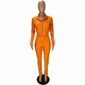 Simplee — ensemble pour femme, 2 pièces, haut à manches longues, vêtements automne, costume, pantalon, façon jogging, haut personnalisé, pour l'hiver - Product Image 6