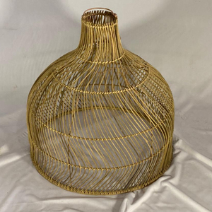 Lámpara de techo de iluminación de ratán hecha a mano moderna de diseño nórdico para sala de estar al aire libre Exterior-Para el hogar Hotel restaurante - Product Image 1