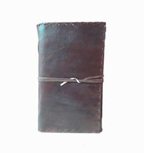 Wholesale Thread boundary Closure with <b>strip</b> attached <b>Leather</b> Notebook - Product Image 1