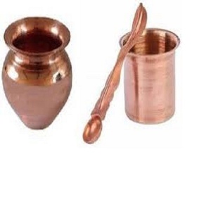 ทองแดงคุณภาพสูงสไตล์อินเดีย Kalash Lota สำหรับเทศกาลและ Puja - Product Image 1