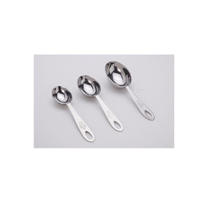 Stainless Steel Fancy and Modern Design <b>Measuring</b> Spoon Set of 3 - Product Image 1