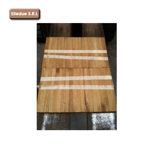 Brown Color Iroko Industrial Hardwood Floor