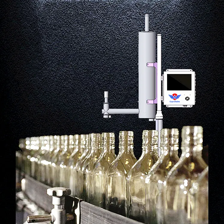 PLC cihazı sıvı azot dağıtıcı sıvı azot dozaj makinesi için içecek hattı