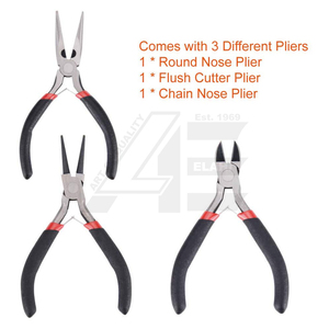 Ensemble de 19 outils de fabrication de bijoux avec étui de rangement à fermeture éclair en acier inoxydable pour la création et la réparation de bijoux par LALHICO - Product Image 3