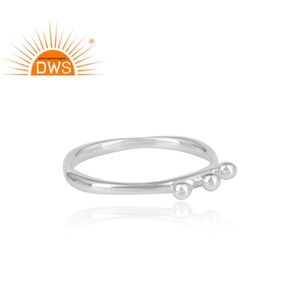 <b>Plain</b> Silver Designer <b>Ring</b> Jewelry Wholesaler Handmade Simple 925 Sterling Silver Jewelry Supplier - Product Image 3