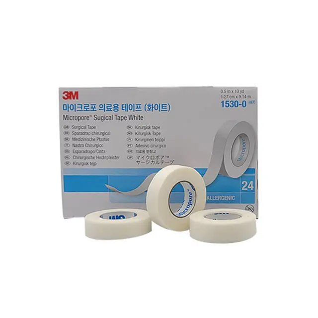 Nastro ipoallergenico 3M Micropore per estensione ciglia nastro adesivo per estensione liscia sensazione prezzo di fabbrica Made in Korea