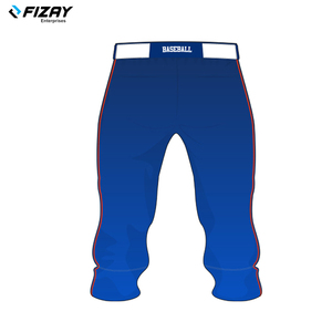 FIZAY ENTERPRISES vêtements de sport de haute qualité sur mesure demi manches bleu Baseball Softball uniforme ensemble nouveau modèle Design grande taille - Product Image 6