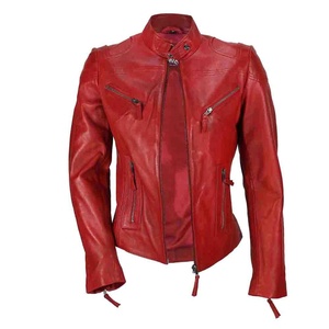 Winter Custom 2022 Ladies PIHA SPORTS Windproof Quick Dry <b>Classic</b> Biker Fashion Style Motorcycle Jacket with V-neck Collar - Product Image 1