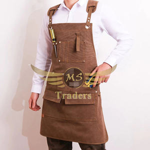 Correas cruzadas ajustables para pintura de carpintería, delantales, nuevos productos duraderos, delantal de trabajo Unisex resistente con bolsillos para herramientas - Product Image 3