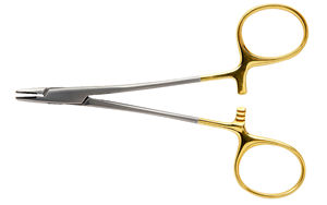 ที่ใส่เข็มผ่าตัดทางทันตกรรม,ที่ใส่เข็ม TC Derf ทังสเตนคาร์ไบด์ทางการแพทย์12ซม. ฟันปลาสแตนเลส CE ISO - Product Image 3