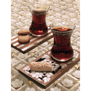 Platillo de té de nácar hecho a mano de alta calidad, artesanías naturales pulidas con posavasos de café de estilo Animal para tazas de té - Product Image 2