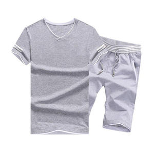 Traje holgado de verano para hombre, camiseta de manga corta con estampado de salpicaduras de tinta, a la moda - Product Image 3