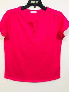 Camisetas de Punto de Algodón Transpirables de Manga Corta con Cuello en V para Mujer, de Marca Original y Calidad Premium - Product Image 4