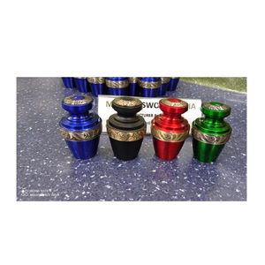 ALL TYPES OF MATTE BEAUTIFUL KEEPSAKE CREMATION URN <b>FUNERAL</b> <b>SUPPLIES</b> Brassworld India - Product Image 1