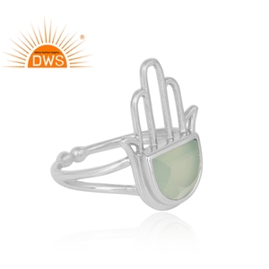 Anillo de Plata Hecho a Mano con Calcedonia, Diseño Exclusivo 2026, Proveedor de Joyería de Plata 925 - Product Image 3