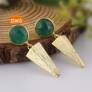 Pendiente colgante de piedras preciosas de ónix verde Natural de Plata de Ley 925 para mujer, joyería para mujer, regalo para ella - Product Image 3