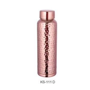 STYLISH HANDMADE <b>COPPER</b> <b>DRINKING</b> <b>BOTTLE</b> with LID CUSTOM LOGO & COLOR ECO-FRIENDLY 1.1L for SPORTS & OUTDOOR USE - Product Image 2