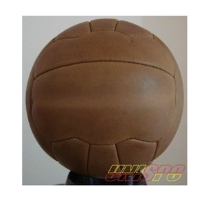 Ballon de football Antique, sans lacets, en cuir, de qualité authentique, prix usine - Product Image 1