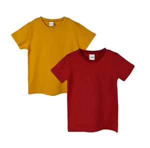 Camiseta de manga corta con cuello redondo para niños, Camisa lisa de manga corta, servicio OEM, nuevo estilo - Product Image 1