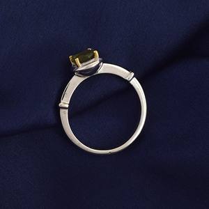 Wholesale Dainty Handmade Sterling 925 New Arrival Solitaire <b>Ring</b> Natural Moldavite Diamond As Main <b>Stone</b> for Weddings - Product Image 3