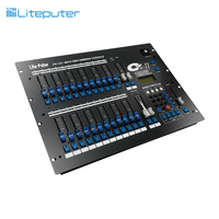 Console de contrôle d'éclairage de scène Liteputer 96 canaux DMX-512 avec connecteurs XLR 3 broches/XLR 5 broches/RJ-12 – Garantie 1 an