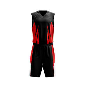 Jersey de baloncesto de nuevo diseño de proveedor al por mayor conjunto corto reversible con patrón personalizado uniforme de baloncesto para hombres - Product Image 1