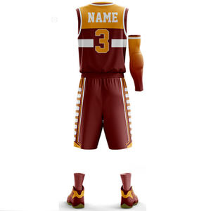 Kit de basket-ball personnalisé de haute qualité pour hommes, uniforme de ballon, Design de sublimation, personnalisé, nouvelle collection - Product Image 6