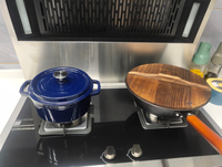 Welly — four rond en fonte bleu, casseroles de cuisine émaillée, Pot de cuisson robuste