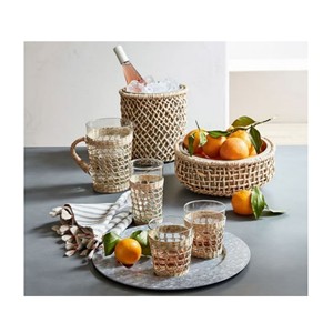 Vietnamese 2021 Vintage Rustic Hand - <b>Woven</b> Bamboo Rattan Cup Holder <b>Coasters</b> Drink Holder Stand Krystal +84587176063 99 Gold Data - Product Image 3