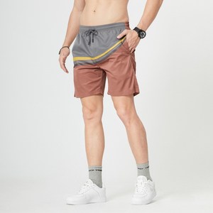 กางเกงขาสั้นกีฬา,สำหรับผู้ชายใส่วิ่งในฤดูร้อนสีตัดกันระบายอากาศได้ดีดีไซน์ล่าสุด - Product Image 5