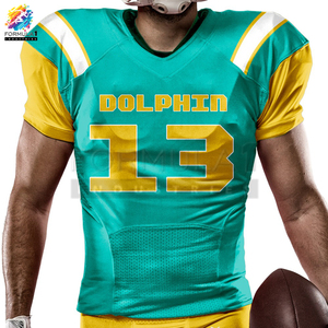 Uniforme de Fútbol Americano Formula1 Industries, Sublimado, Transpirable, Anti-UV, de Secado Rápido, con Nombre del Equipo Personalizado, Juego Completo - Product Image 4