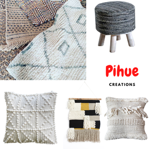 Combo hecho a mano pared colgante PUF taburete funda de cojín planta geométrica tejida técnica hecha a medida decoración del hogar borlas bajo MOQ - Product Image 6