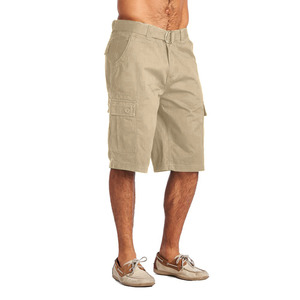 Short Cargo en coton pour hommes, avec poches multiples, ceinture, de loisirs, adapté à tous les usages, été, 2020 - Product Image 5