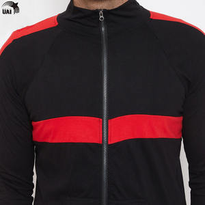 Ensemble survêtement personnalisé de haute qualité 2025, veste de jogging en nylon avec fermeture éclair, ensemble de survêtement en polyester pour hommes avec logo personnalisé - Product Image 5