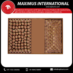 Maximus International Handcrafted Metal Art Deco Serving <b>Tray</b> Rope Handles | Rustic Decorative Display for Home Dining Coffee - Product Image 5