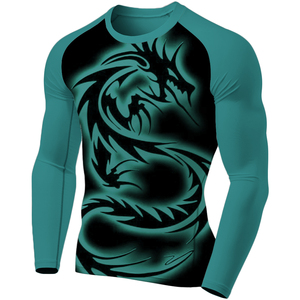 BJJ rash GUARD พิมพ์ลายแขนยาวสำหรับผู้ชาย - Product Image 5