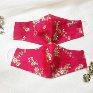 Zardozi อุปกรณ์เสริมใบหน้า2025สวยงามปักลายชุดปาร์ตี้และงานแต่งงานที่มีสไตล์การออกแบบที่ทันสมัย - Product Image 1