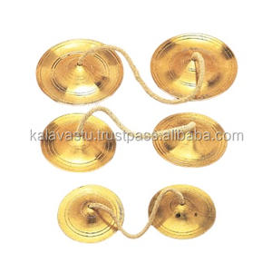 Nouveau Creative Bronze Tingsha Unique Art tibétain fait à la main pour la décoration intérieure Manjira coloré dans la conception en métal - Product Image 4