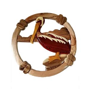 Logotipo tallado en madera de fábrica de Vietnam, logo tallado en madera con forma redonda, 99 DATOS dorados - Product Image 4