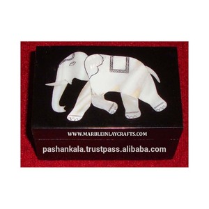 Black Marble Inlay Jewellery Boxes - Product Image 1