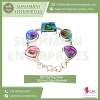 Verre dichroïque Bracelet indien bijoux En Gros