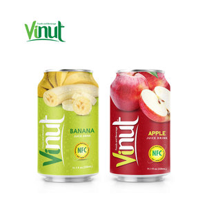 Jus de pomme en conserve 330 ml, fabricant de boissons OEM ODM, marque privée - Product Image 1