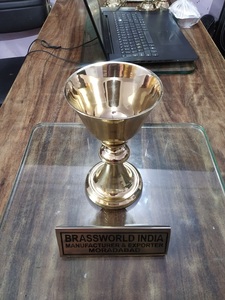 ศักดิ์สิทธิ์ CHALICE ทำจากทองเหลืองคริสตจักรอุปกรณ์ Brassworld อินเดีย - Product Image 5